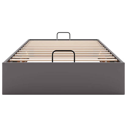 Struttura Letto Pouf senza Materasso Grigio 80x200cm Similpelle | homemem39