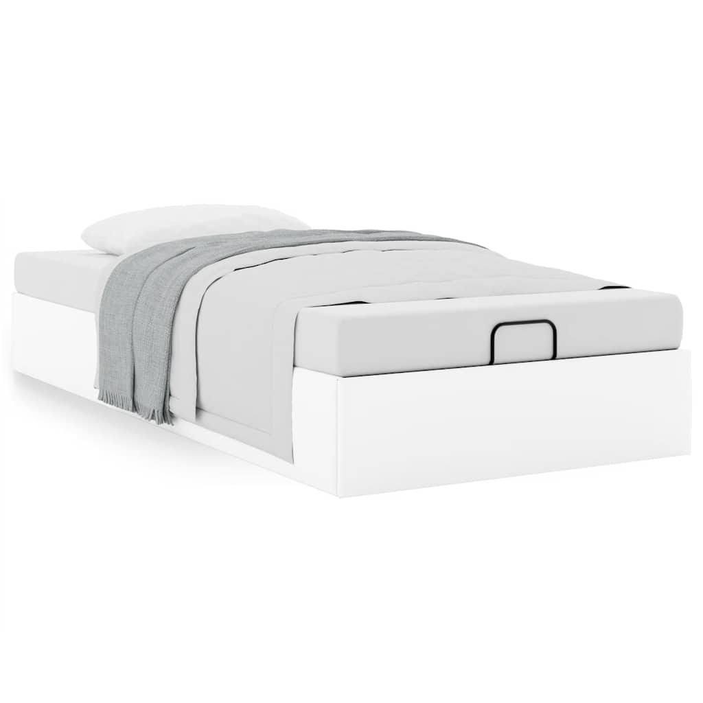 Struttura Letto Pouf senza Materasso 90x190 cm Similpelle