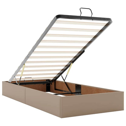 Struttura Letto Pouf senza Materasso 90x190 cm Similpelle