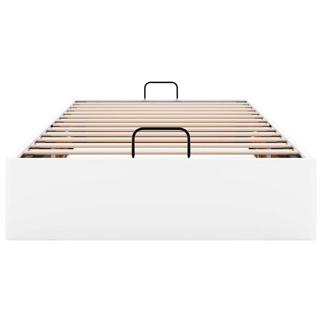 Struttura Letto Pouf senza Materasso Bianco 90x200cm Similpelle | homemem39