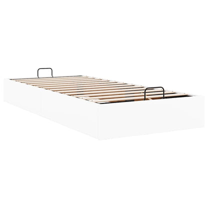 Struttura Letto Pouf senza Materasso Bianco 90x200cm Similpelle | homemem39