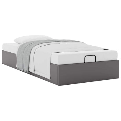 Struttura Letto Pouf senza Materasso Grigio 90x200cm Similpelle | homemem39