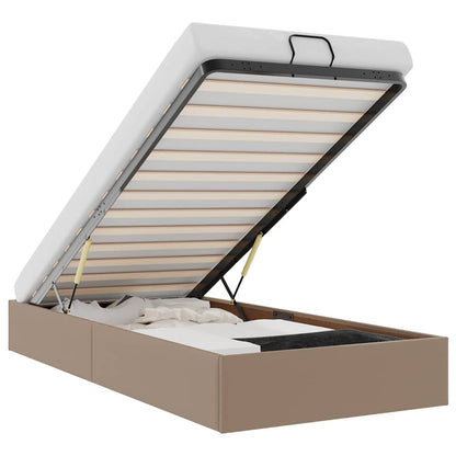 Struttura Letto Pouf senza Materasso 90x200 cm Similpelle