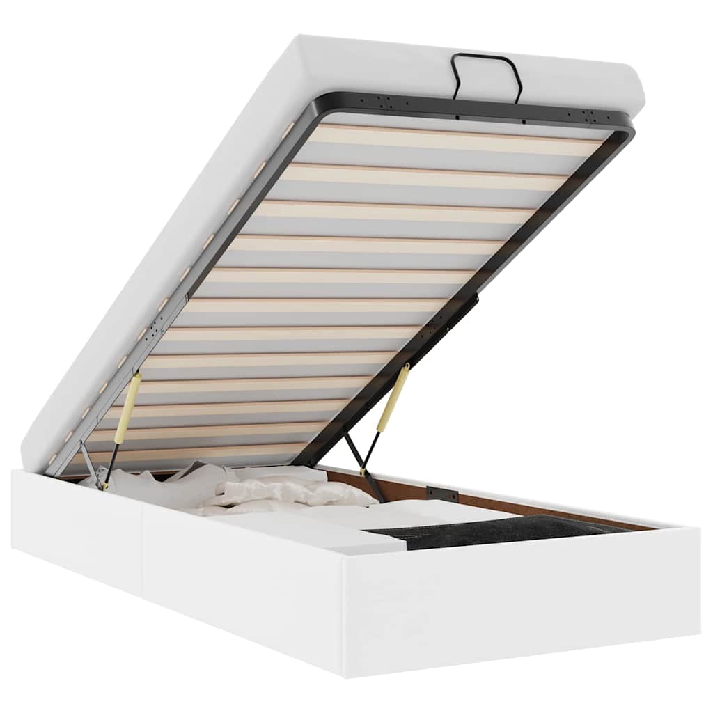 Struttura Letto Pouf senza Materasso 100x200 cm Similpelle