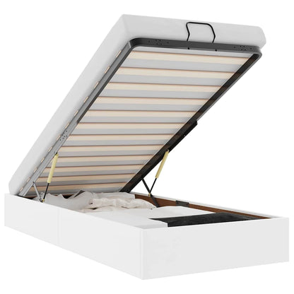 Struttura Letto Pouf senza Materasso 100x200 cm Similpelle