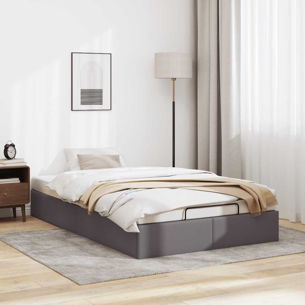 Struttura Letto Pouf senza Materasso 120x200 cm Similpelle | homemem39