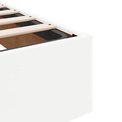 Struttura Letto Pouf senza Materasso Bianco 140x190 cm Similpelle | homemem39