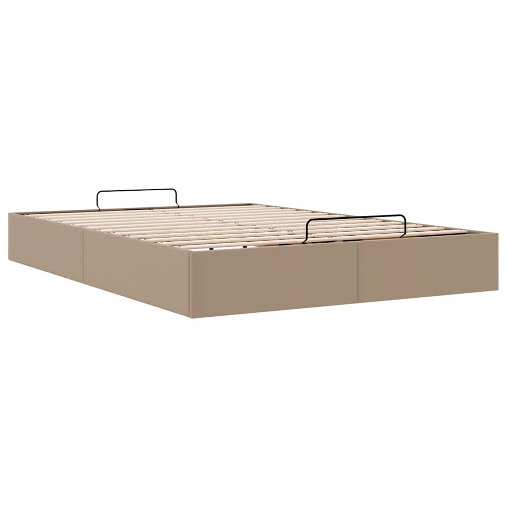 Struttura Letto Pouf senza Materasso 140x190 cm Similpelle | homemem39