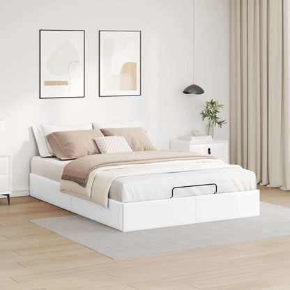 Struttura Letto Pouf senza Materasso 140x200 cm Similpelle | homemem39
