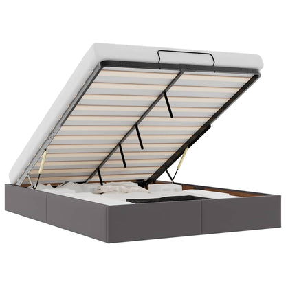 Struttura Letto Pouf senza Materasso 140x200 cm Similpelle - homemem39