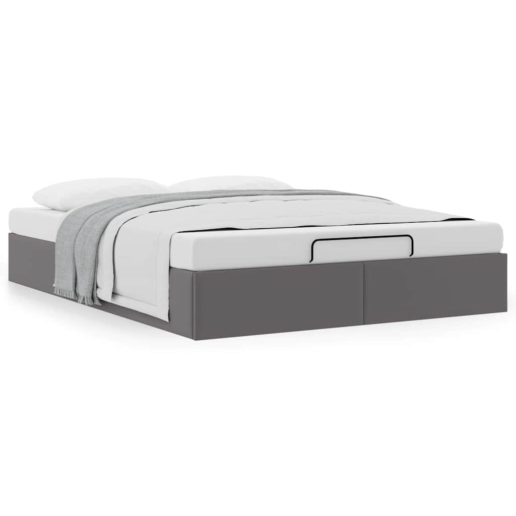 Struttura Letto Pouf senza Materasso 140x200 cm Similpelle