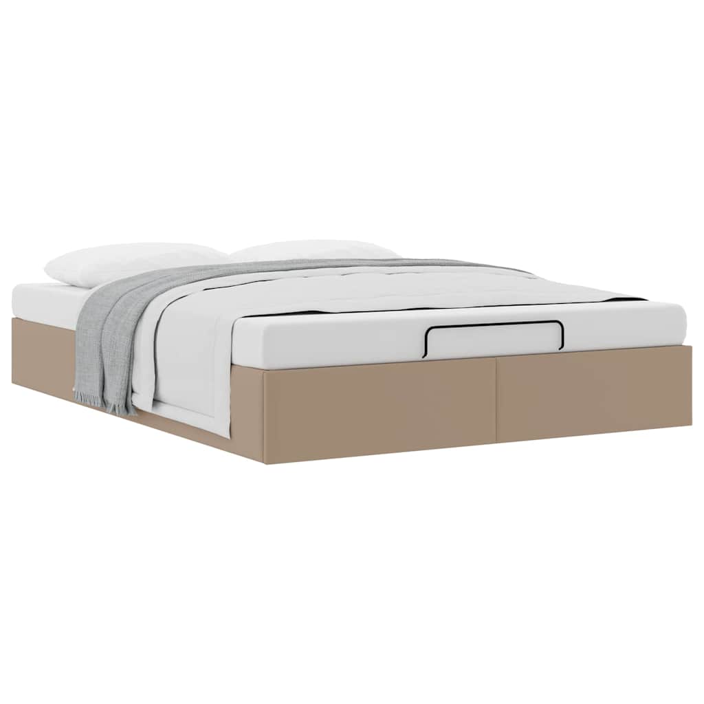 Struttura Letto Pouf senza Materasso 140x200 cm Similpelle | homemem39