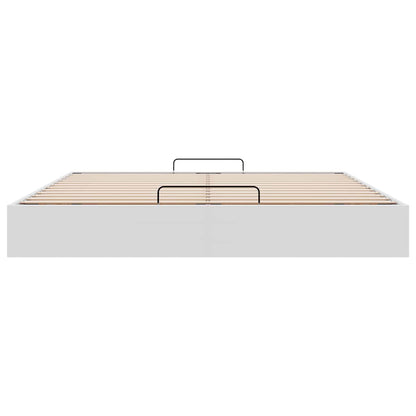 Struttura Letto Pouf senza Materasso 160x200 cm Similpelle - homemem39