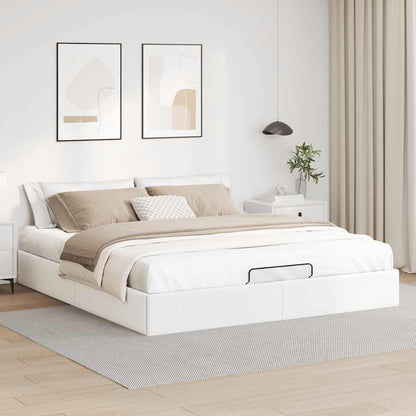 Struttura Letto Pouf senza Materasso 180x200 cm Similpelle | homemem39