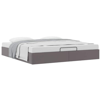 Struttura Letto Pouf senza Materasso 180x200 cm Similpelle | homemem39