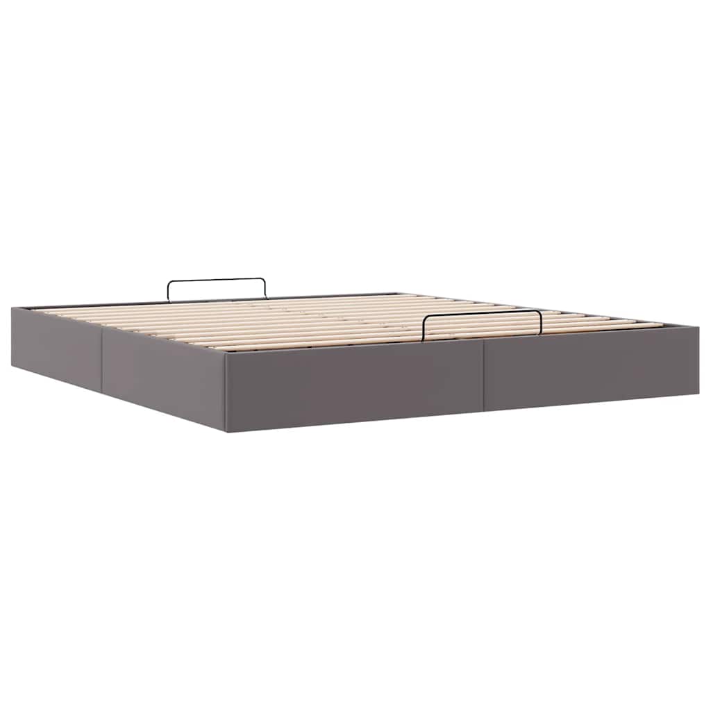 Struttura Letto Pouf senza Materasso 180x200 cm Similpelle | homemem39