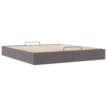 Struttura Letto Pouf senza Materasso 180x200 cm Similpelle | homemem39