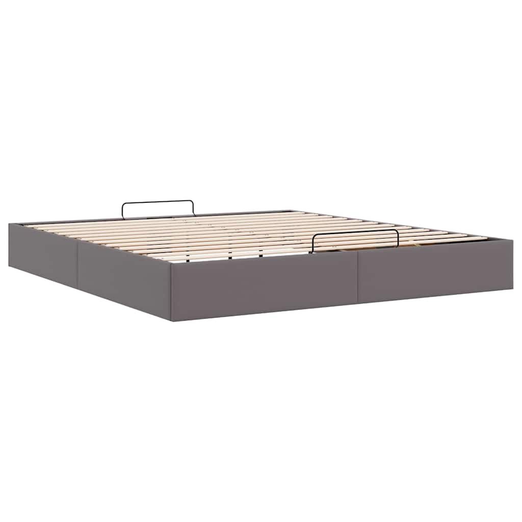Struttura Letto Pouf senza Materasso 180x200 cm Similpelle | homemem39
