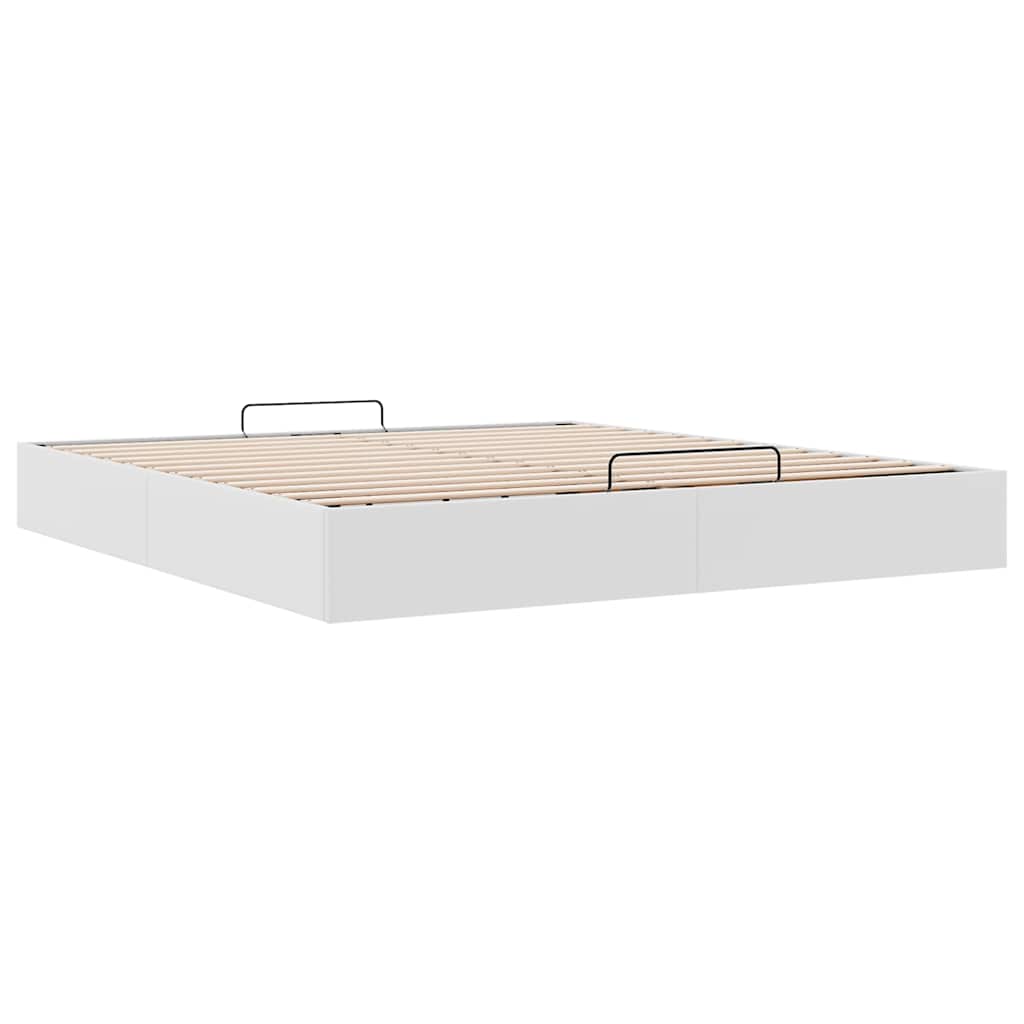 Struttura Letto Pouf senza Materasso 200x200 cm Similpelle | homemem39
