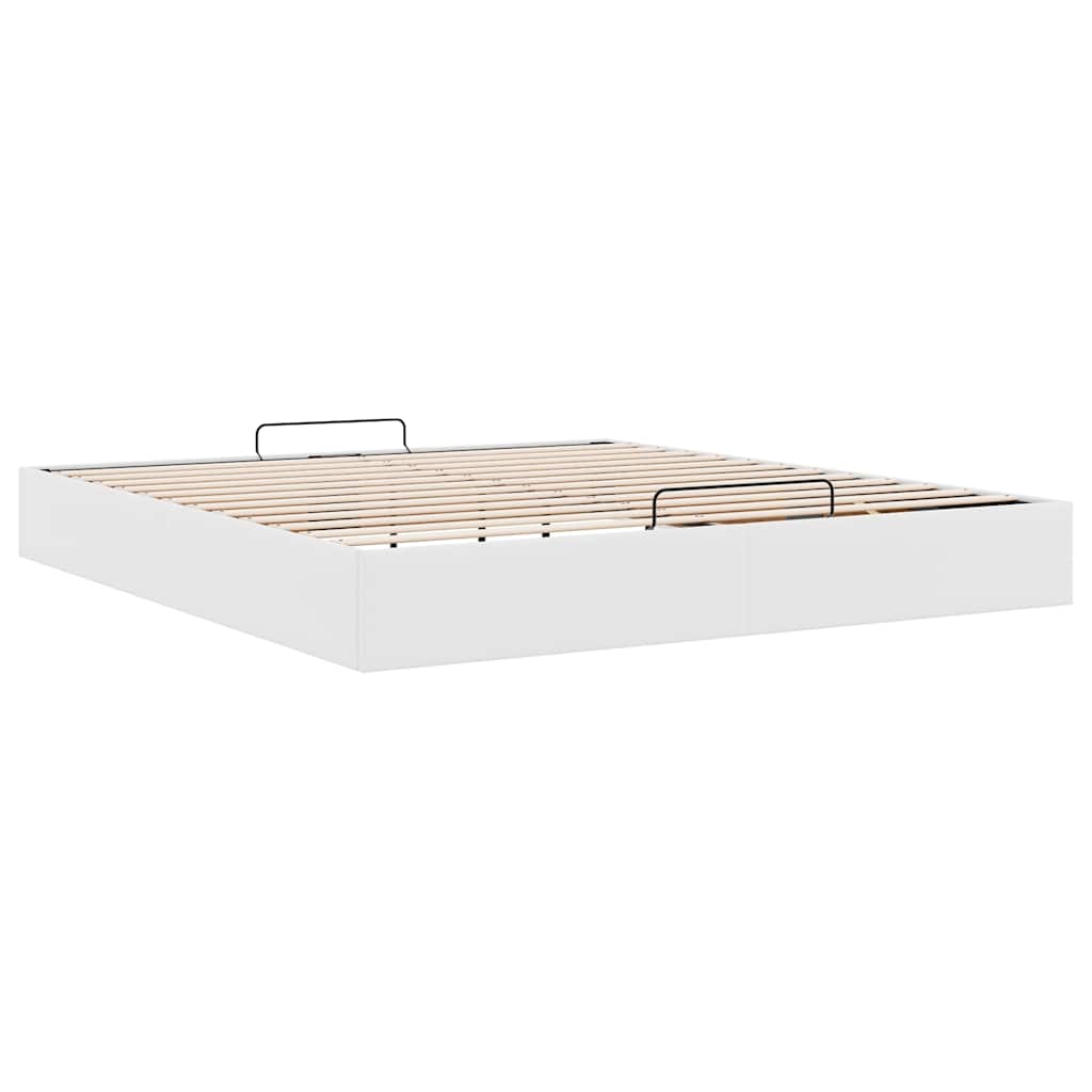 Struttura Letto Pouf senza Materasso 200x200 cm Similpelle | homemem39