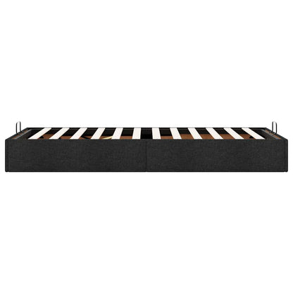 Struttura Letto Pouf senza Materasso Nero 80x200 cm in Tessuto | homemem39