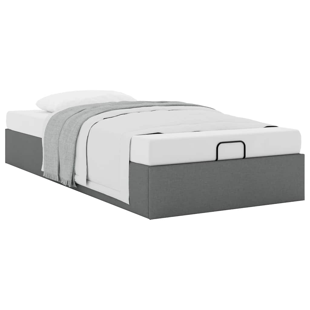 Struttura Letto Pouf senza Materasso 90x200 cm in Tessuto