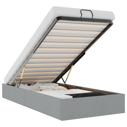 Struttura Letto Pouf senza Materasso 100x200 cm in Tessuto - homemem39