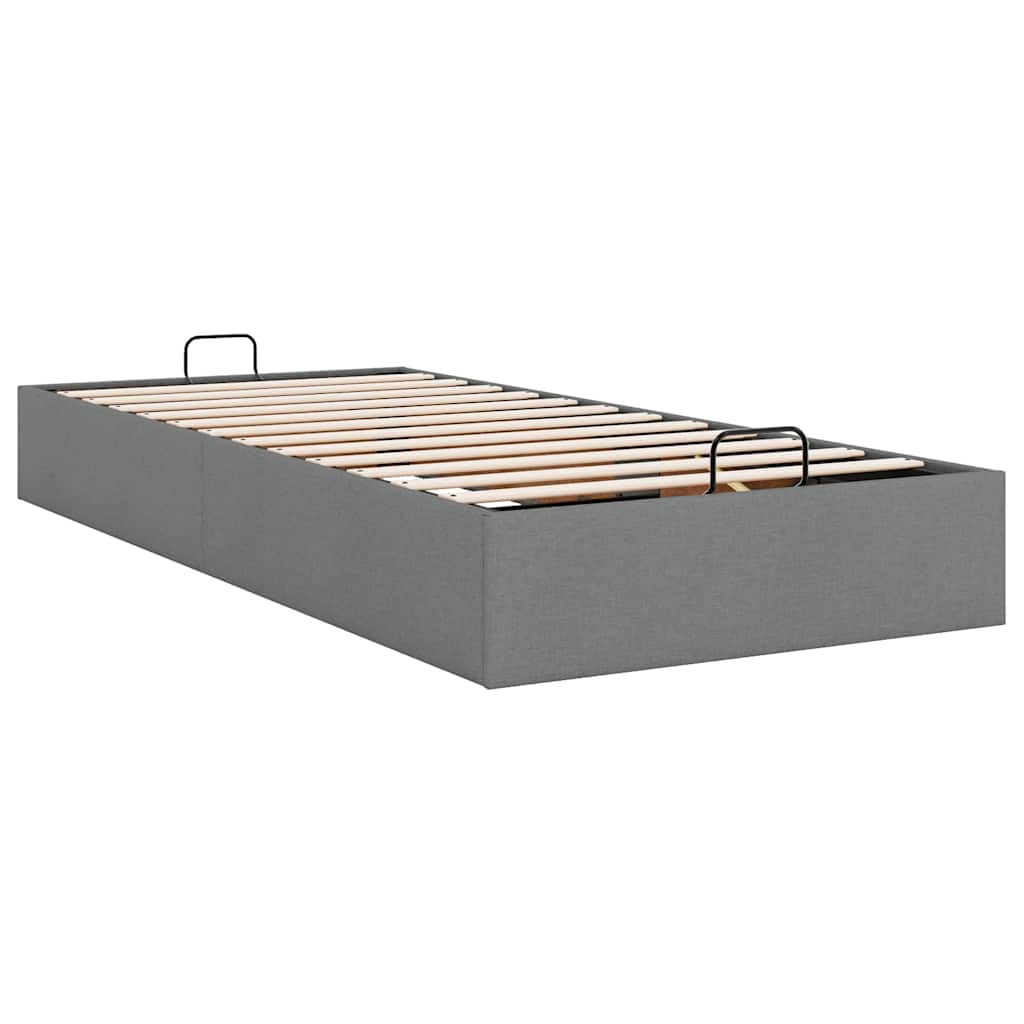 Struttura Letto Pouf senza Materasso 100x200 cm in Tessuto