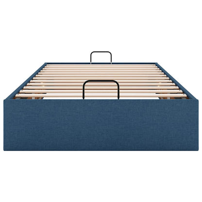Struttura Letto Pouf senza Materasso Blu 100x200 cm in Tessuto | homemem39
