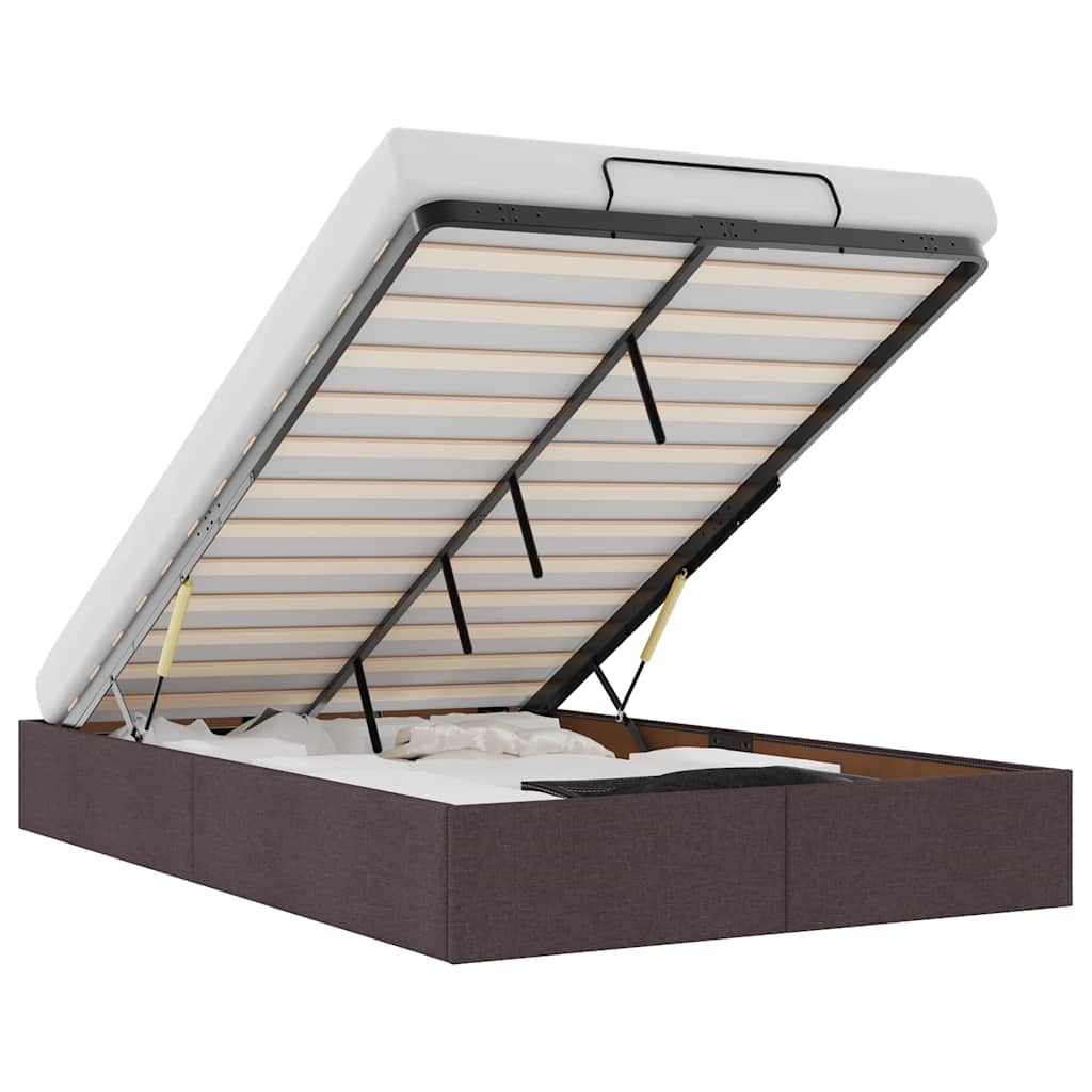 Struttura Letto Pouf senza Materasso 120x200 cm in Tessuto - homemem39