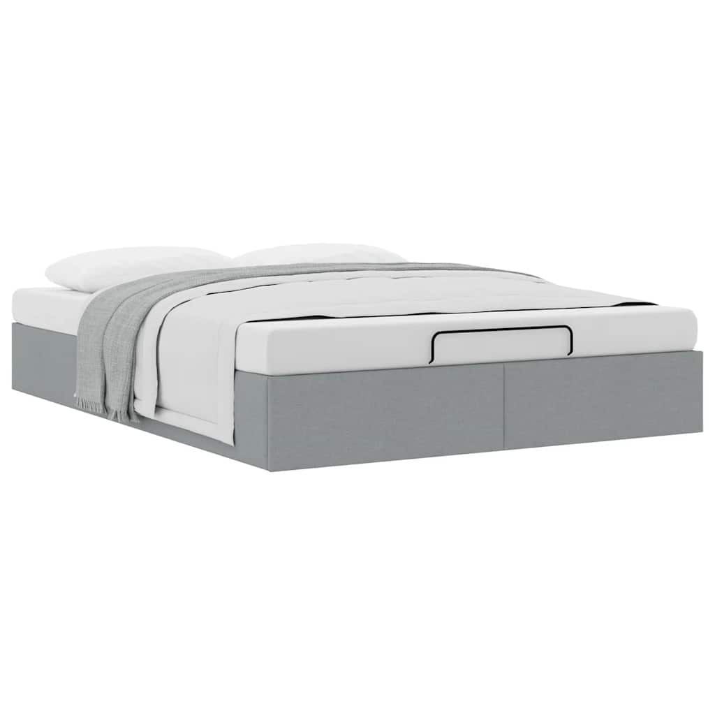 Struttura Letto Pouf senza Materasso 140x190 cm in Tessuto