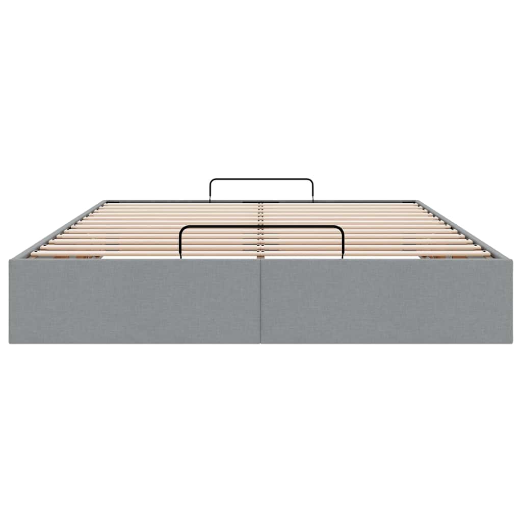 Struttura Letto Pouf senza Materasso 140x190 cm in Tessuto - homemem39