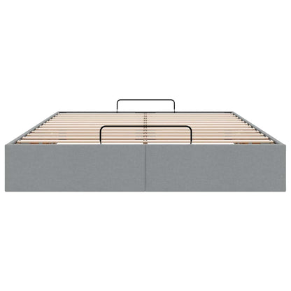 Struttura Letto Pouf senza Materasso 140x190 cm in Tessuto - homemem39