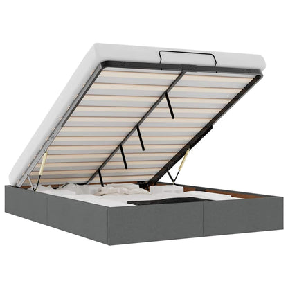 Struttura Letto Pouf senza Materasso 140x190 cm in Tessuto - homemem39