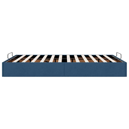Struttura Letto Pouf senza Materasso Blu 140x190 cm in Tessuto | homemem39