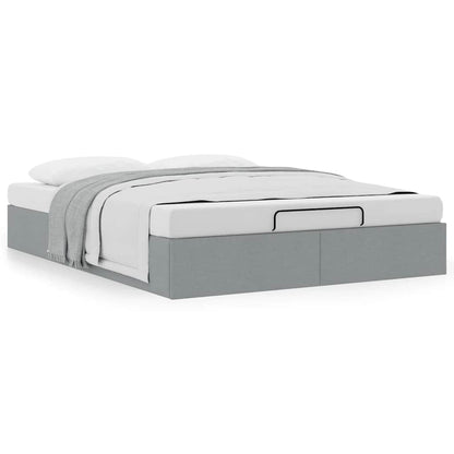 Struttura Letto Pouf senza Materasso 140x200 cm in Tessuto