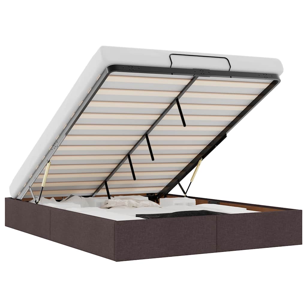 Struttura Letto Pouf senza Materasso 140x200 cm in Tessuto - homemem39