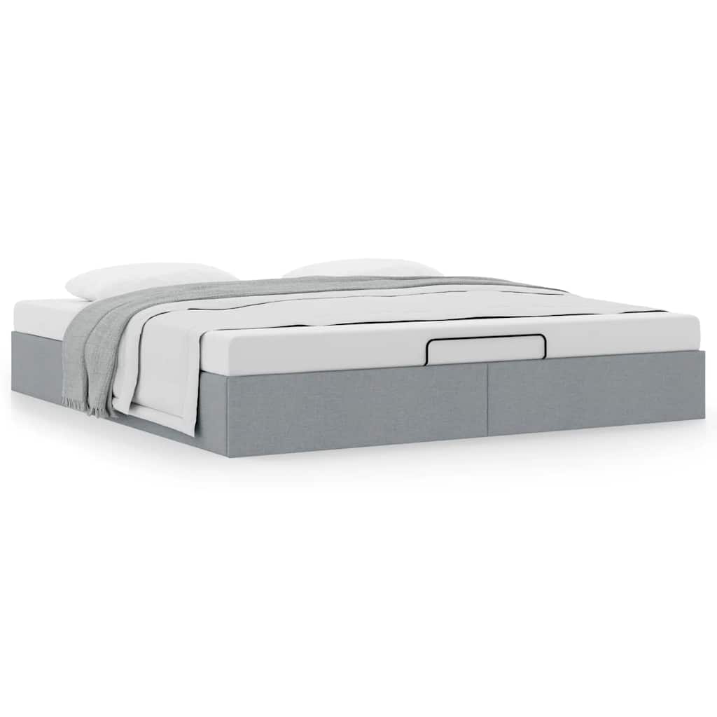 Struttura Letto Pouf senza Materasso 160x200 cm in Tessuto