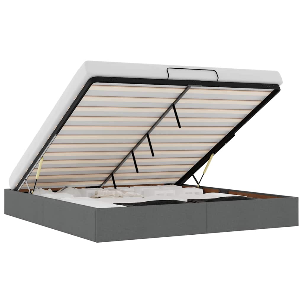 Struttura Letto Pouf senza Materasso 160x200 cm in Tessuto - homemem39