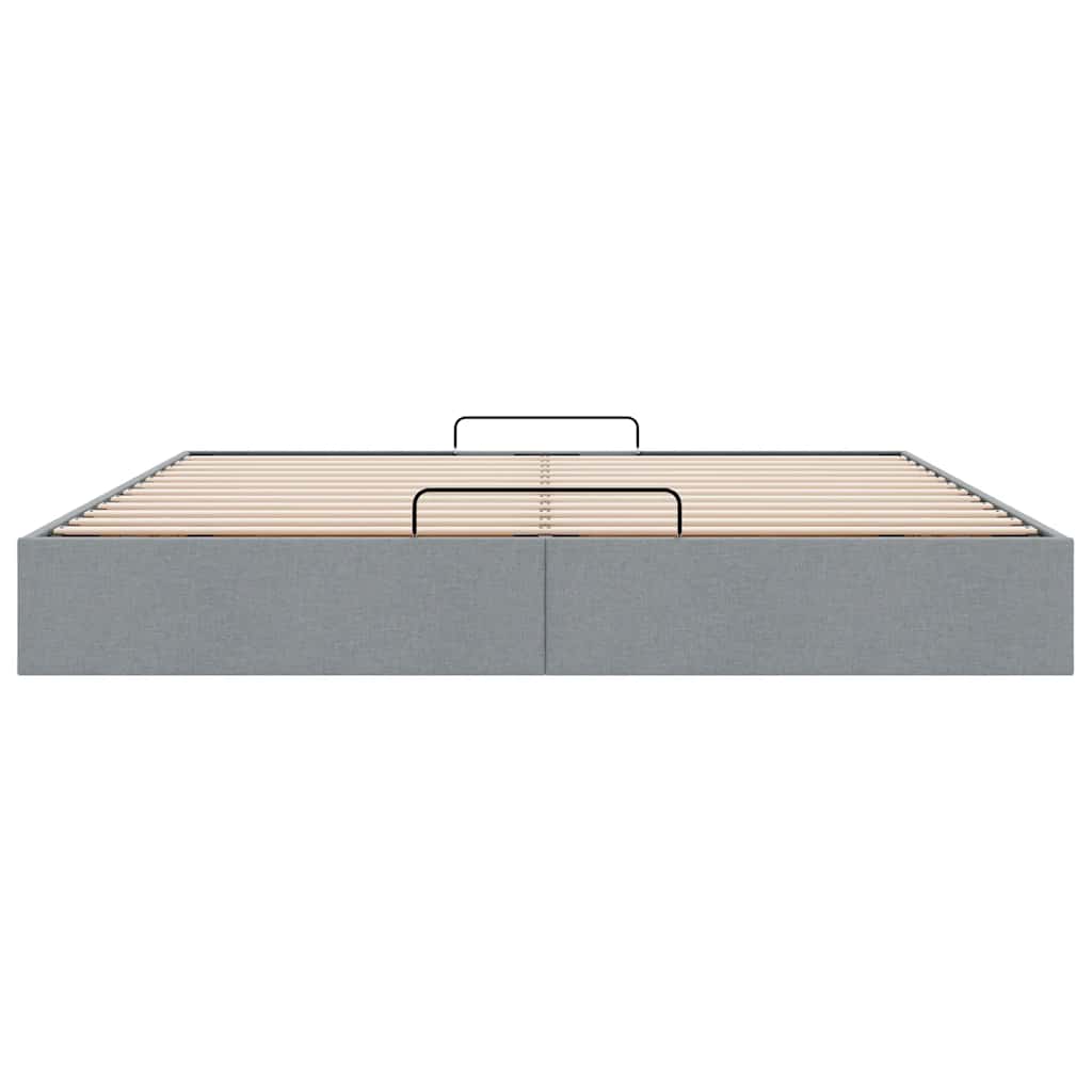 Struttura Letto Pouf senza Materasso 200x200 cm in Tessuto | homemem39