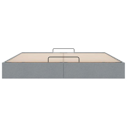 Struttura Letto Pouf senza Materasso 200x200 cm in Tessuto | homemem39