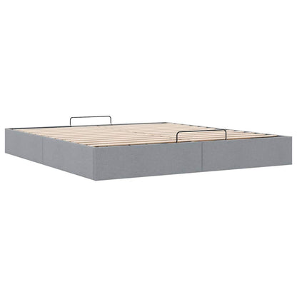 Struttura Letto Pouf senza Materasso 200x200 cm in Tessuto | homemem39