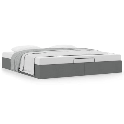 Struttura Letto Pouf senza Materasso 200x200 cm in Tessuto