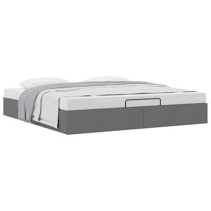 Struttura Letto Pouf senza Materasso 200x200 cm in Tessuto | homemem39