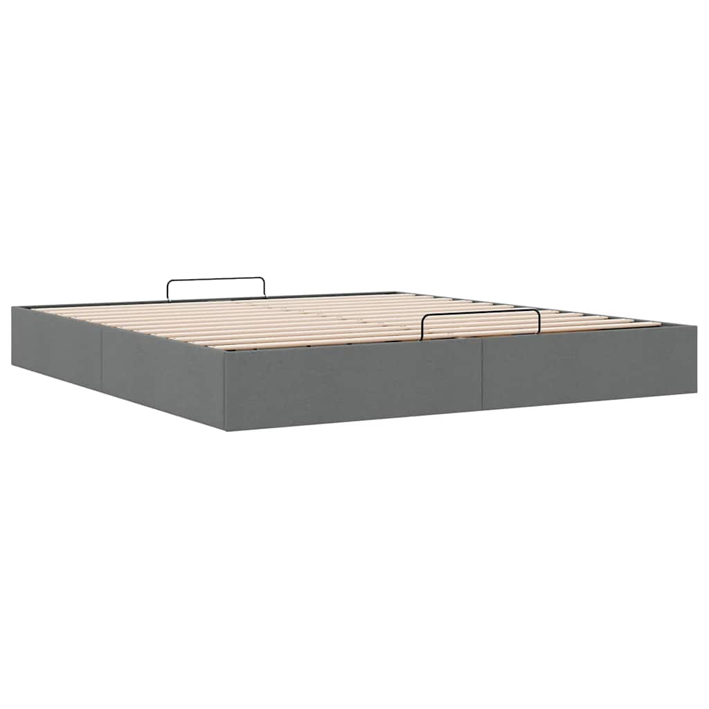 Struttura Letto Pouf senza Materasso 200x200 cm in Tessuto | homemem39