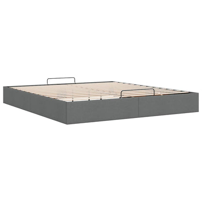 Struttura Letto Pouf senza Materasso 200x200 cm in Tessuto | homemem39