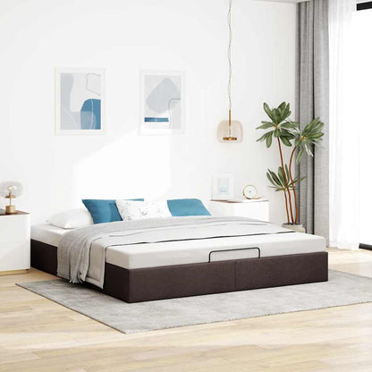Struttura Letto Pouf senza Materasso 200x200 cm in Tessuto