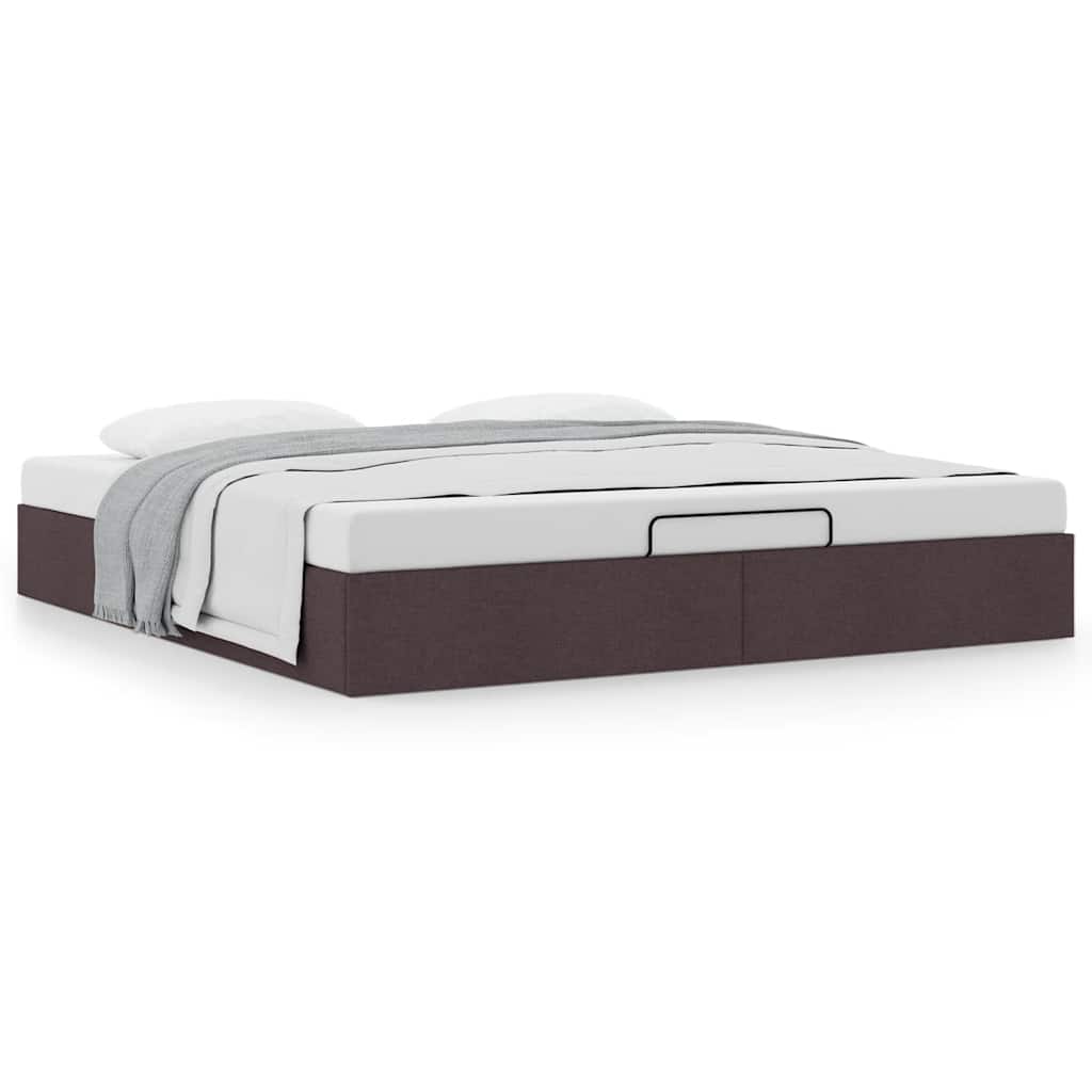 Struttura Letto Pouf senza Materasso 200x200 cm in Tessuto