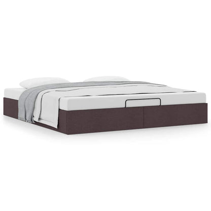 Struttura Letto Pouf senza Materasso 200x200 cm in Tessuto