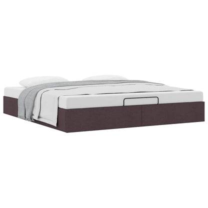 Struttura Letto Pouf senza Materasso 200x200 cm in Tessuto